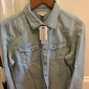 Calvin Klein Jeans denim button-up shirt